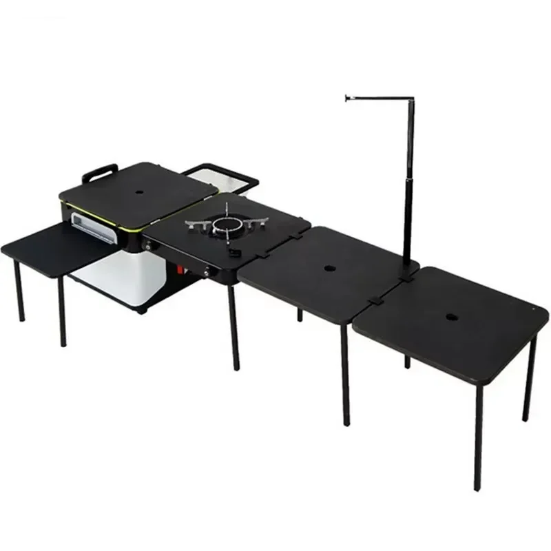 Quality Camping Cooking Set - JWQ-007 Hochwertige Outdoor-Camping-Küchenbox Faltbare Mobile Picknickbox