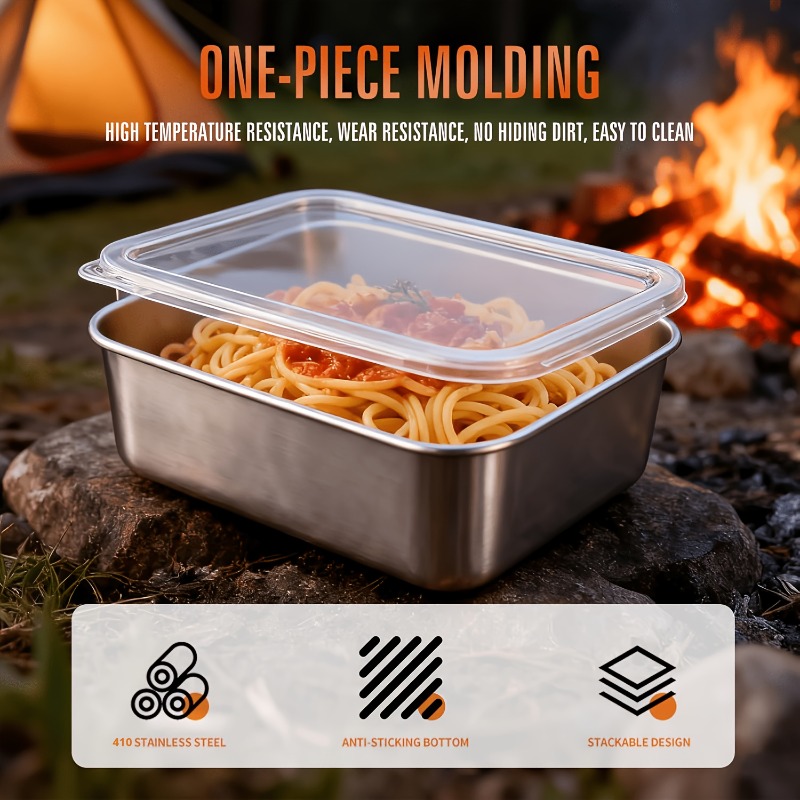 5-teiliges Edelstahl-Lebensmit – Camping Cooking Organizer Bewertung und Preis